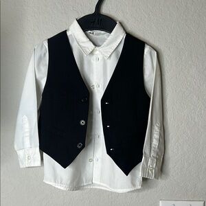 H&M Kids Black and White Vest Set
